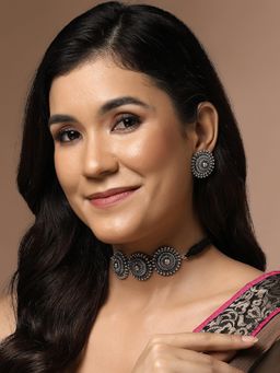 PANASH - Silver Plated Artificial Beads Jewellery Set