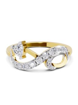 SPARQ - Lab Grown Diamond 0.55Ct 925 Sterling Silver Gold Plated Infinite Love Heart Ring