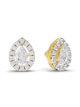 SPARQ - Lab Grown Diamond 1.41Ct 925 Sterling Silver Gold Plated Sunflower Bloom Cluster Earrings