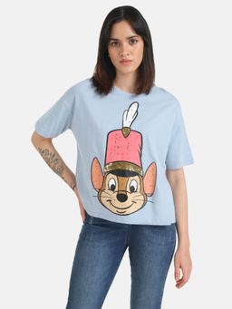 Kazo - Blue Timothy Disney Printed T-Shirt with Sequin Work