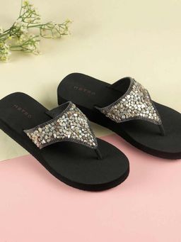Metro - Women Grey Open Toe Casual Sandals