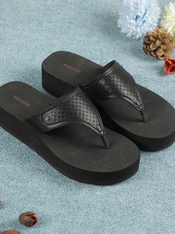 Mochi - Women Black Open Toe Casual Sandals