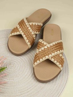 Metro - Women Beige Open Toe Casual Sandals