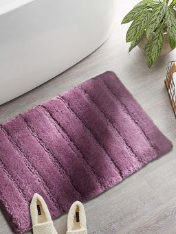 Maspar - Cotton Anti-Skid Quick Dry Water Absorbent Soft Bath Mat Wine