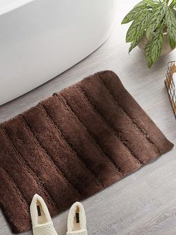 Maspar - Cotton Anti-Skid Quick Dry Water Absorbent Soft Bath Mat Brown