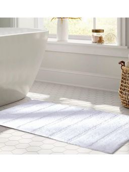 Maspar - Cotton Anti-Skid Quick Dry Water Absorbent Soft Bath Mat White