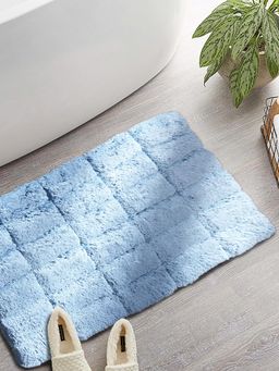 Maspar - Cotton Anti-Skid Quick Dry Water Absorbent Soft Bath Mat Blue