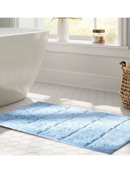 Maspar - Cotton Anti-Skid Quick Dry Water Absorbent Soft Bath Mat Blue