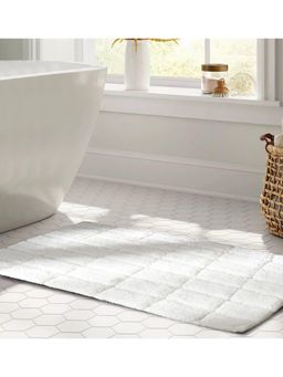 Maspar - Cotton Anti-Skid Quick Dry Water Absorbent Soft Bath Mat White