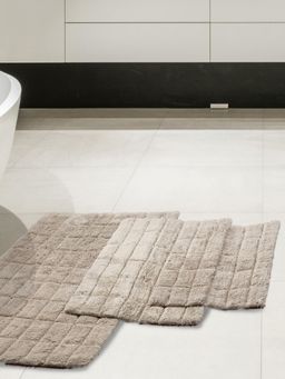 Maspar - Cotton Anti-Skid Quick Dry Water Absorbent Soft Bath Mat Beige