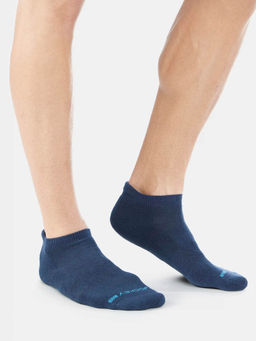 Jockey - 7036 Men Compact Cotton Terry Ankle Length Socks - Navy