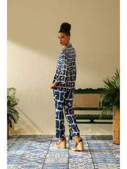 Label Deepika Nagpal - Eva Indigo Co-ord (Set of 2)
