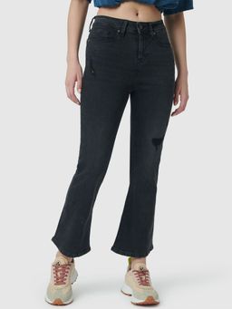 Pepe Jeans - Dion Flare Cropped Slim Fit High Waist Boot Cut Jeans