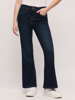 Pepe Jeans - Dion Boot Cut Blue High Rise Slim Fit Jeans