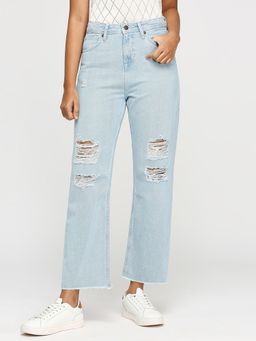 Pepe Jeans - Robyn Light Blue High Rise Straight Fit Jeans