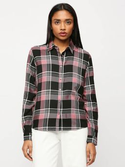 Pepe Jeans - Black Checks Long Sleeve Shirt