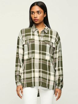 Pepe Jeans - Green Checks Long Sleeve Shirt