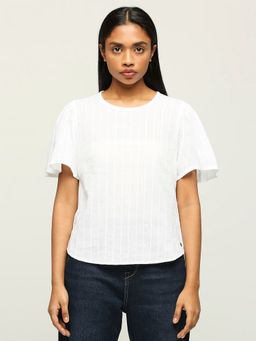 Pepe Jeans - Avery Self Design Top (XS)