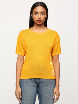 Pepe Jeans - Yellow Round Neck Short Sleeved T-Shirt