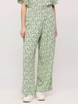 Pepe Jeans - Green High Waist Straight Fit Trousers