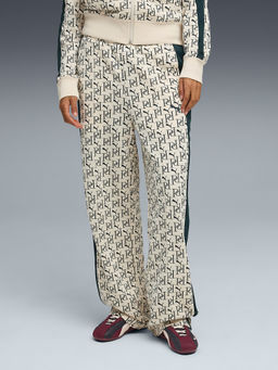 Puma - T7 All-Over Print Women's Straight White Trackpant