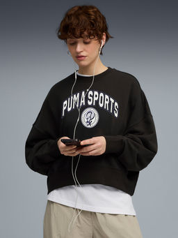 Puma - Wardrobe Essentials Women's Oversized Print Sweatshirt