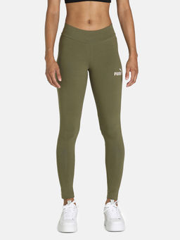 Puma - Women's Logo Olive Leggings