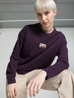 Puma - Better Sportswear Women's Relaxed Fit Crew-Neck Sweatshirt