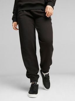 Puma - Her Women's Mid-Waist Training Black Joggers