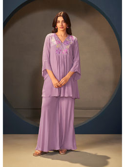 Autumnlane - Women Lavender Floral Co-ord Set