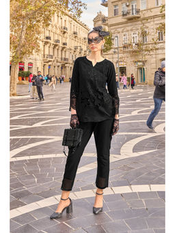 Autumnlane - Women Black Floral Co-ord Set