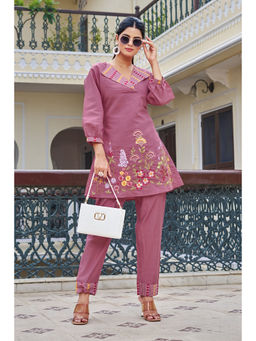 Autumnlane - Women Pink Floral Co-ord Set