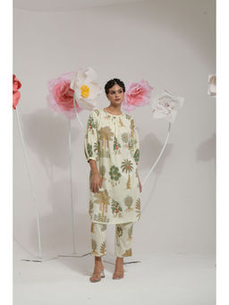 The Quince Life - Women Cream Floral Co-ord Set