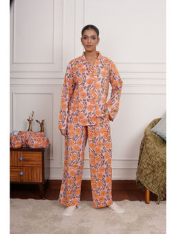 The Quince Life - Women Orange Floral Co-ord Set