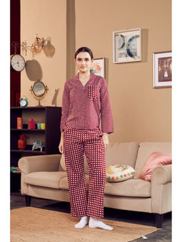 The Quince Life - Women Maroon Checks Co-ord Set