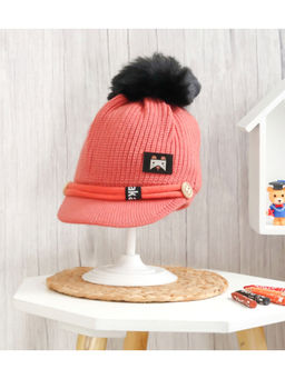 Yellow Bee - Pink Knit Beanie Cap