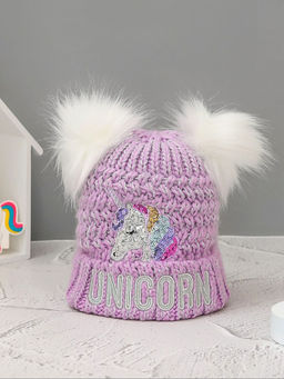 Yellow Bee - Sequins Unicorn Beanie Cap