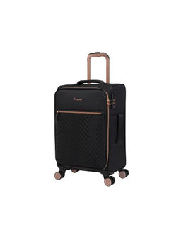 it luggage - Bewitching Black Underseater-18 Inches Softsided Trolley Bag With TSA Lock