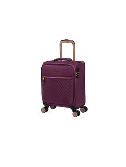 it luggage - Bewitching Purple Underseater-18 Inches Softsided Trolley Bag With TSA Lock
