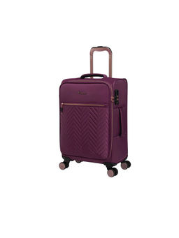 it luggage - Bewitching Purple Cabin 20 Inches Expandable Softsided Luggage Trolley With TSA Lock