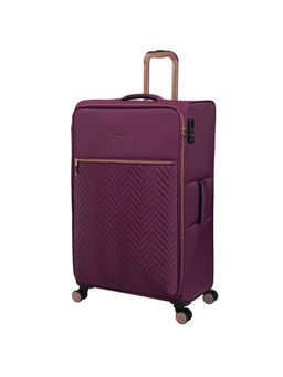 it luggage - Bewitching Purple Large 28 Inches Expandable Softsided Luggage Trolley With TSA Lock