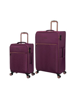 it luggage - Bewitching Purple Set of 2 28-20 Inches Expandable Softsided TSA Luggage Trolley