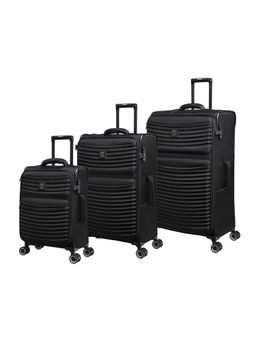 it luggage - Precursor Black Set of 3 28-24-20 Inches Expandable Softsided Luggage Trolley