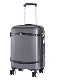 it luggage - Quaint Grey Medium 24 Inches Expandable Hardsided SuitCase Trolley Bag With TSA Lock