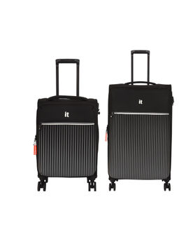 it luggage - The Lite Black Set of 2 24-20 Inches Expandable Softsided TSA Luggage Trolley