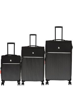 it luggage - The Lite Black Set of 3 28-24-20 Inches Expandable Softsided Luggage Trolley