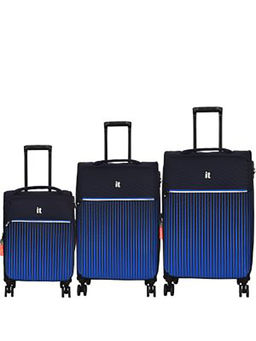 it luggage - The Lite Blue Set of 3 28-24-20 Inches Expandable Softsided Luggage Trolley