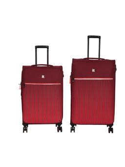 it luggage - The Lite Red Set of 2 28-24 Inches Expandable Softsided TSA Luggage Trolley