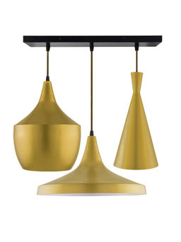 Homesake - Linear Chandelier Modern Tri-Nordic Golden