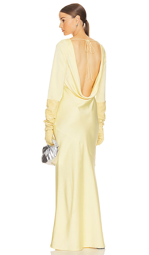 helsa backless dress Helsa Jersey Backless Maxi Dress in Nude